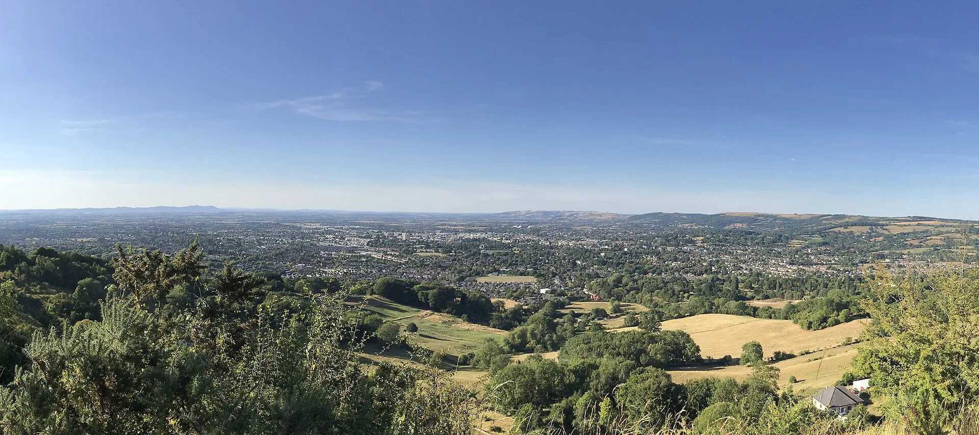 Cheltenham - A Panorama of Cheltenham, viewed from Leckhampton hill