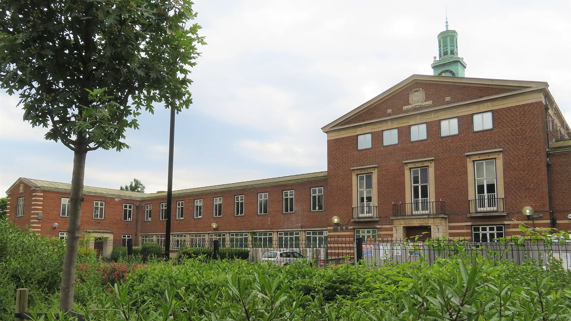 Slough - Council headquarters 1937-2011. Subsequently extended and converted into a school